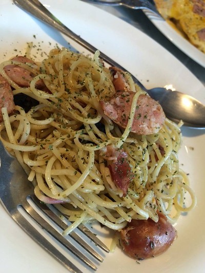 Pasta E-san Bacon 220฿