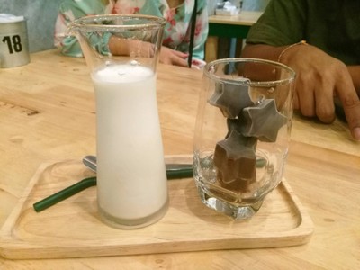 นำ้แข็งโกโก้ นมสด