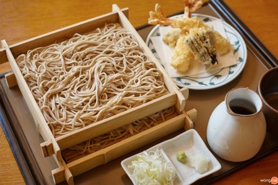 Cold Noodles with Assorted Tempura
