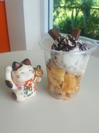 วาฟเฟิลพร้อมทาน