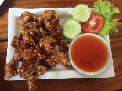 หมูทอดงา