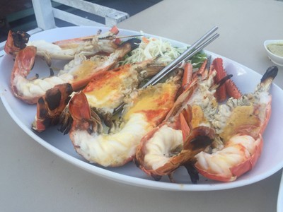 กุ้งแม่น้ำเผา