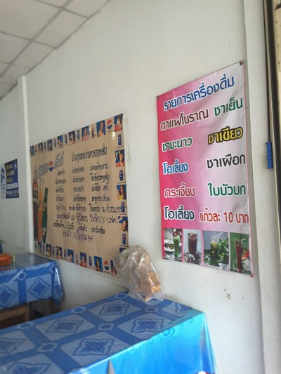 ป้ายราคาหรือสมุดเมนู
