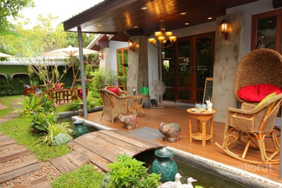 บรรยากาศ กาแฟริมสวน กาแฟริมสวน