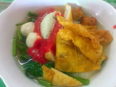 เมนูของร้าน ลูกชิ้นปลานายสะอาด