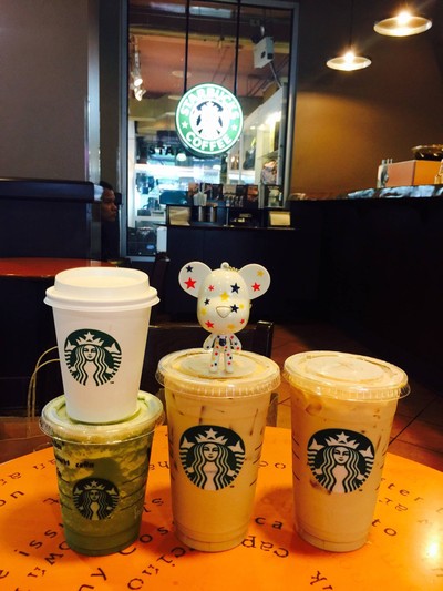 หมีน้อยสตาร์จัดไป 3 แก้ว @ Starbucks Montien