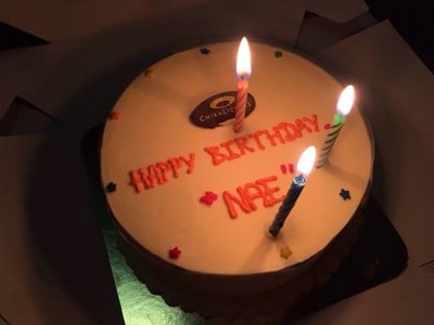 Rainbow Velvet Cake 4 inches