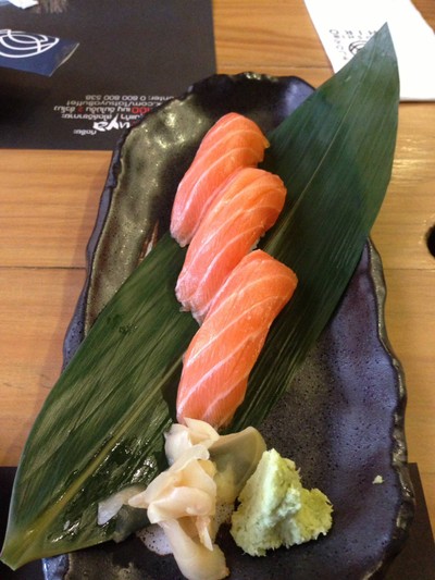 salmon sushi ..