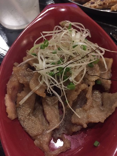 สันคอหมูผัดเทปันยากิ