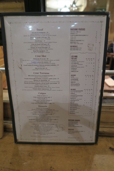 ป้ายราคาหรือสมุดเมนู