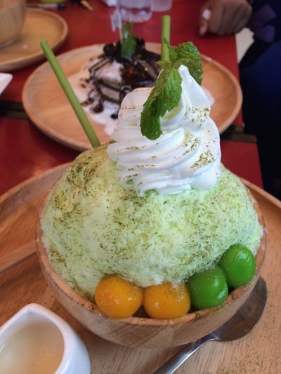 ชาเขียวผงมัจฉะ บิงซู