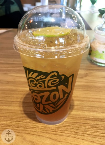 ชามะนาวใส่วุ้นน้ำผึ้ง