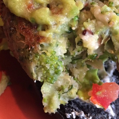 Broccoli Quinoa Charcoal Burger