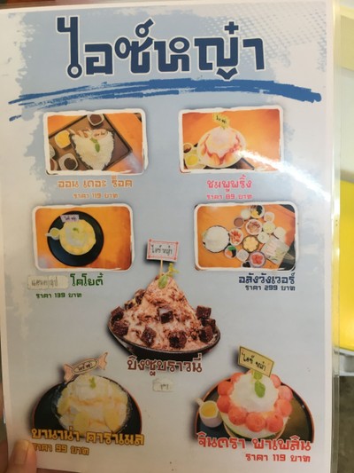 ป้ายราคาหรือสมุดเมนู