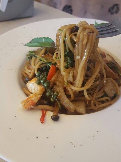 สปาเกตตี้ขี้เมาทะเล