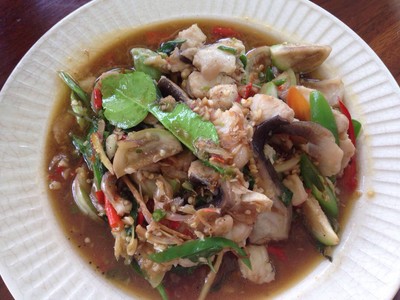 ปลาคังผัดฉ่า