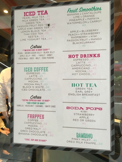 ป้ายราคาหรือสมุดเมนู