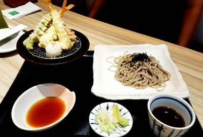 โซบะเย็นเทมปุระ