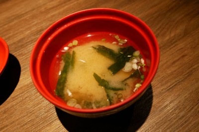 Miso soup .