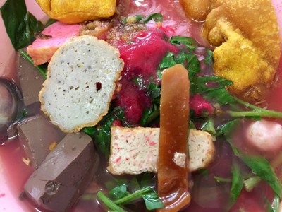 เมนูของร้าน เย็นตาโฟศรีพิงค์ สวนดอก