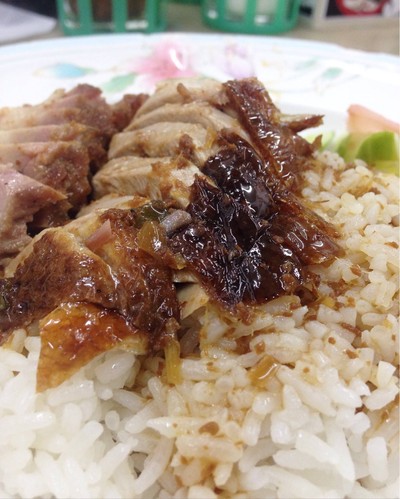 ข้าวหน้าเป็ด+หมูกรอบ