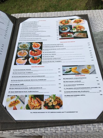 ป้ายราคาหรือสมุดเมนู