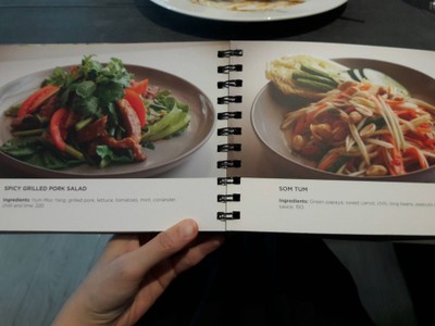 ป้ายราคาหรือสมุดเมนู
