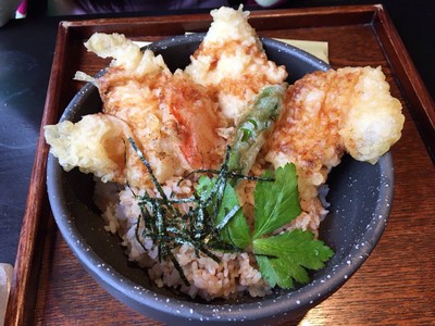 ข้าวหน้าเทมปุระไก่