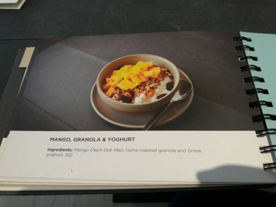 ป้ายราคาหรือสมุดเมนู