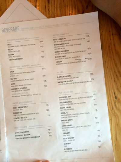 ป้ายราคาหรือสมุดเมนู