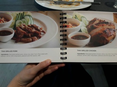 ป้ายราคาหรือสมุดเมนู