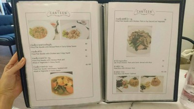 ป้ายราคาหรือสมุดเมนู