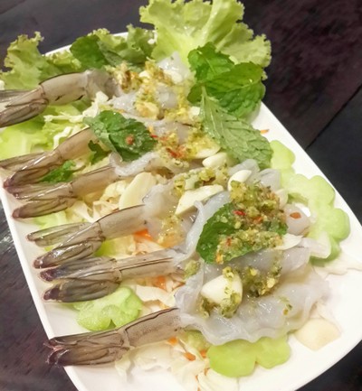 กุ้งแช่น้ำปลา