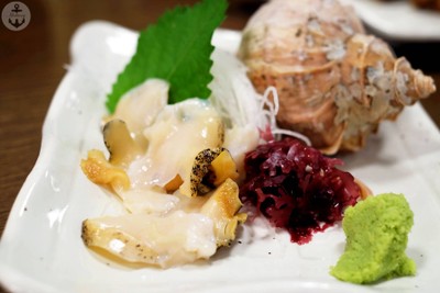 ซาชิมิหอยสังข์