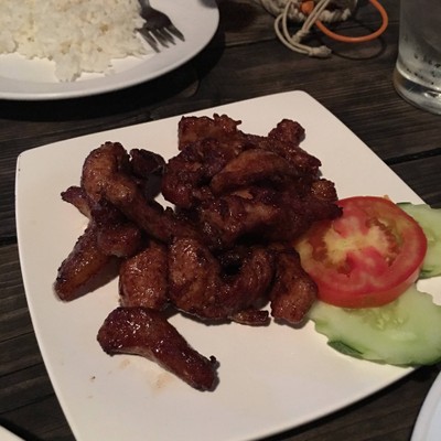 หมูแดดเดียวทอด
