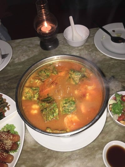 แกงส้มกุ้งชะอมไข่