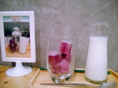 น้ำแข็งเผือกนมสด