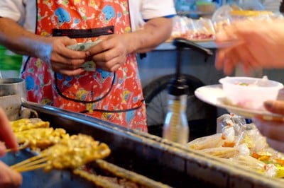 เมนูของร้าน เต๊ะจุ๊ยส์ หมูสะเต๊ะ เนื้อสะเต๊ะ ไก่สะเต๊ะ น้ำจิ้มถั่วหวานเด็ดเผ็ดลึก อ่อนนุช 12