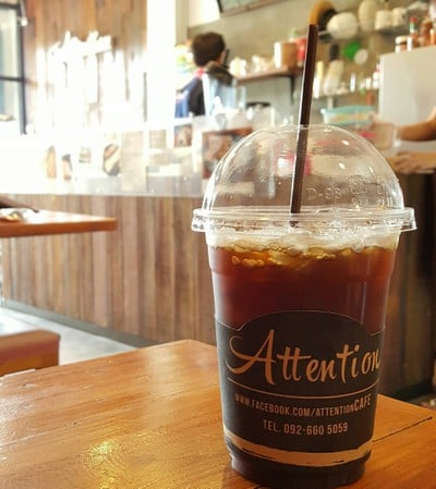 เมนูของร้าน Attention Cafe