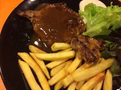 สเต็กหมูสันนอก