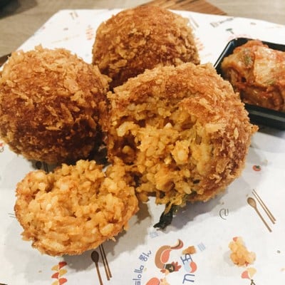 ข้าวกิมจิทอด 