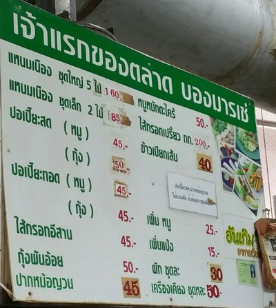 ป้ายราคาหรือสมุดเมนู