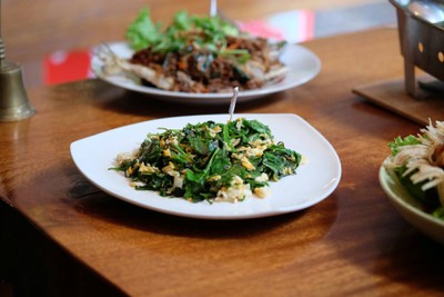 ผักเหลียงผัดไข่