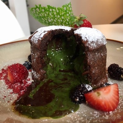 Chocolate Green Tea Fondant