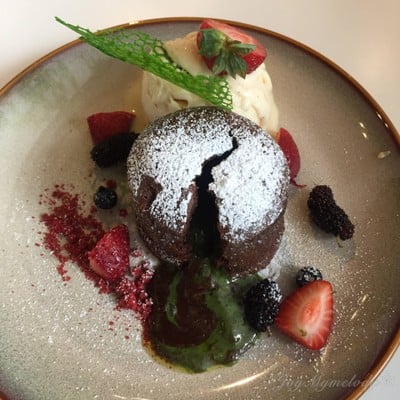 Chocolate Green Tea Fondant