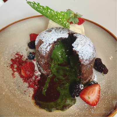 Chocolate Green Tea Fondant