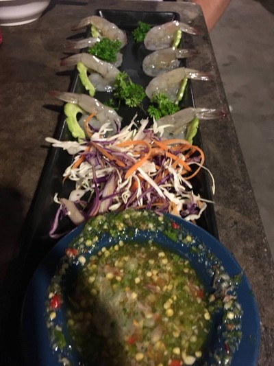 กุ้งแช่น้ำปลา