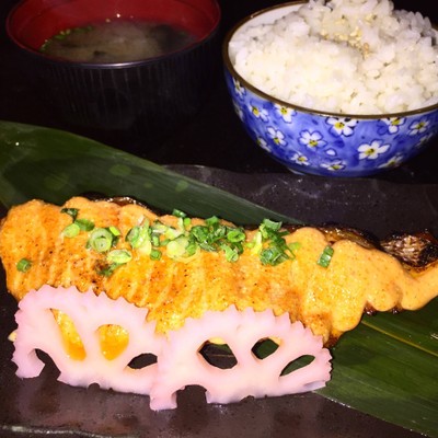 Salmon Mentai Yaki ..