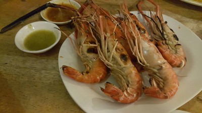 กุ้งใหญ่เผา