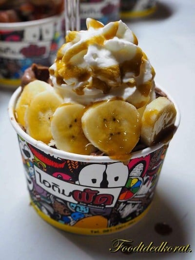 เมนูของร้าน ร้านไอติมผัดสาขาตลาดเซฟวัน